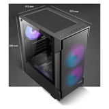  Thùng máy Antec VX100M RGB | Micro-ATX/ITX, Kính cường lực, Kèm 3 Fan RGB-Fixed 