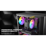  Thùng máy Antec VX310 RGB Elite | F-ATX, Kèm 4 Fan RGB, Kính cường lực 