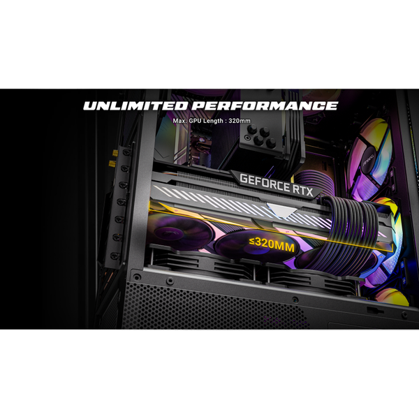  Thùng máy Antec VX330 ARGB | F-ATX, Kèm 4 Fan ARGB 