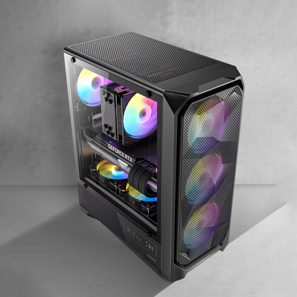  Thùng máy Antec VX330 ARGB | F-ATX, Kèm 4 Fan ARGB 