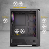  Thùng máy Antec VX330 ARGB | F-ATX, Kèm 4 Fan ARGB 