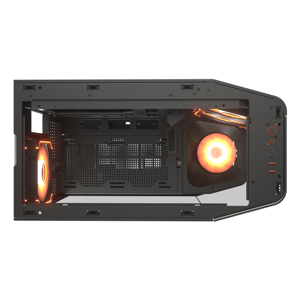  Thùng máy Cougar FV 270 RGB 4F (Kèm Sẵn 4 Fan ARGB) | Mid Tower, Kính cường lực, Đen 