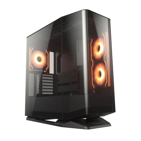 Thùng máy Cougar FV 270 RGB 4F (Kèm Sẵn 4 Fan ARGB) | Mid Tower, Kính cường lực, Đen