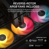  Thùng máy Corsair 2800X RS-R ARGB | Kèm 3 Fan RS-R ARGB, Kính cường lực, Đen (CC-9011347-WW) 