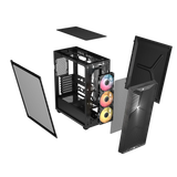  Thùng máy Corsair 3200D RS ARGB Mid-Tower (Sẵn 3 Fan ARGB) (CC-9011346-WW) | ATX, Kính cường lực, Xám Khói 