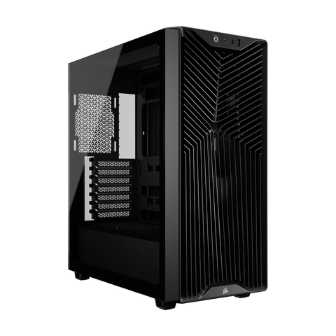 Thùng máy Corsair 3200D RS Mid-Tower (Sẵn 3 Fan Không LED) (CC-9011334-WW) | ATX, Kính cường lực, Đen