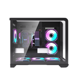  Thùng máy DarkFlash L280M (Chưa kèm Fan) | M-ATX/ITX, Kính cường lực, Đen 