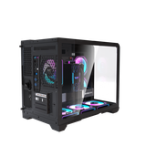  Thùng máy DarkFlash L280M (Chưa kèm Fan) | M-ATX/ITX, Kính cường lực, Đen 