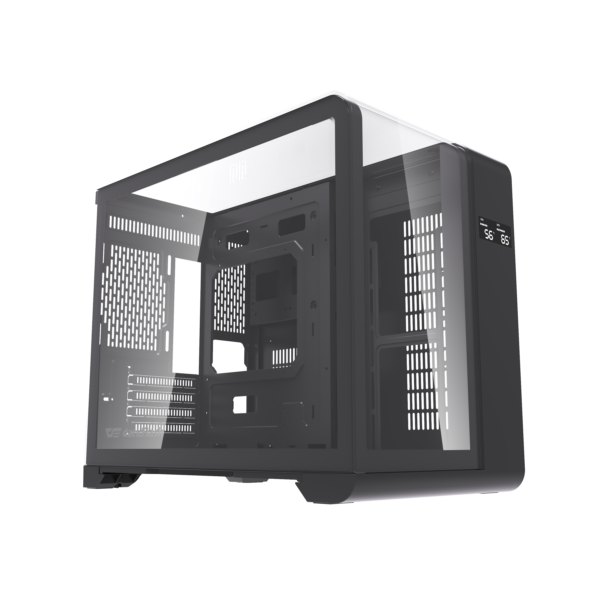  Thùng máy DarkFlash L280M (Chưa kèm Fan) | M-ATX/ITX, Kính cường lực, Đen 