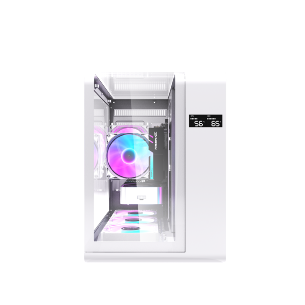  Thùng máy DarkFlash L280M (Chưa kèm Fan) | M-ATX/ITX, Kính cường lực, Trắng 