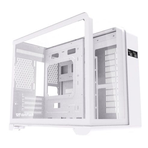  Thùng máy DarkFlash L280M (Chưa kèm Fan) | M-ATX/ITX, Kính cường lực, Trắng 