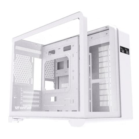 Thùng máy DarkFlash L280M (Chưa kèm Fan) | M-ATX/ITX, Kính cường lực, Trắng