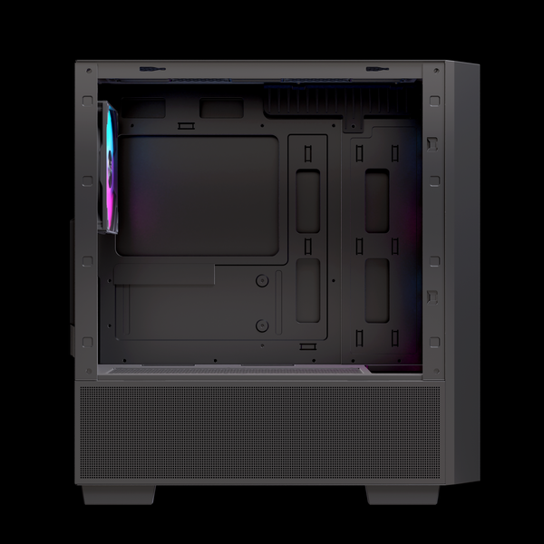  Thùng máy EINAREX PM150 RGB M-ATX | Kèm 3 Fan ARGB, Kính cường lực, Đen 