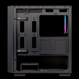  Thùng máy EINAREX PM150 RGB M-ATX | Kèm 3 Fan ARGB, Kính cường lực, Đen 
