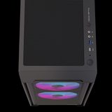  Thùng máy EINAREX PM150 RGB M-ATX | Kèm 3 Fan ARGB, Kính cường lực, Đen 