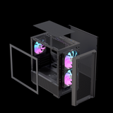  Thùng máy EINAREX PM150 RGB M-ATX | Kèm 3 Fan ARGB, Kính cường lực, Đen 