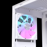  Thùng máy EINAREX PM150 RGB M-ATX | Kèm 3 Fan ARGB, Kính cường lực, Trắng 