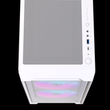  Thùng máy EINAREX PM150 RGB M-ATX | Kèm 3 Fan ARGB, Kính cường lực, Trắng 