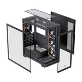  Thùng máy EINAREX Prisma S700 RGB F-ATX (Kèm Sẵn 4F ARGB) | Kính cường lực, USB 3.2 Type-C Gen 2, Đen 