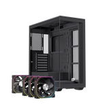  Thùng máy EINAREX Prisma S700 RGB F-ATX (Kèm Sẵn 4F ARGB) | Kính cường lực, USB 3.2 Type-C Gen 2, Đen 