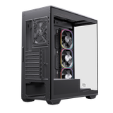  Thùng máy EINAREX Prisma S700 RGB F-ATX (Kèm Sẵn 4F ARGB) | Kính cường lực, USB 3.2 Type-C Gen 2, Đen 