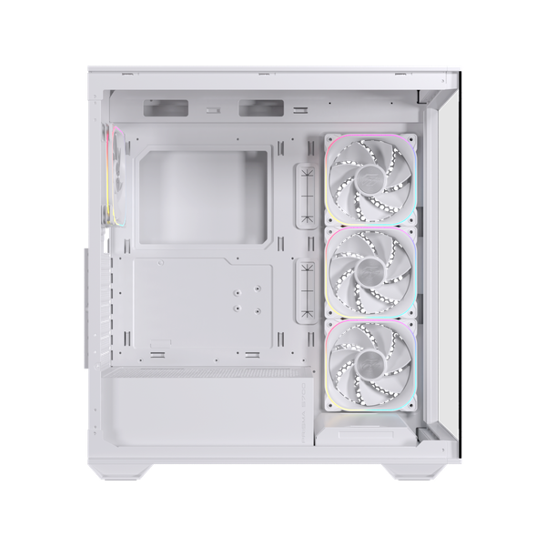  Thùng máy EINAREX Prisma S700 RGB F-ATX (Kèm Sẵn 4F ARGB) | Kính cường lực, USB 3.2 Type-C Gen 2, Trắng 