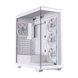  Thùng máy EINAREX Prisma S700 RGB F-ATX (Kèm Sẵn 4F ARGB) | Kính cường lực, USB 3.2 Type-C Gen 2, Trắng 