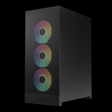  Thùng máy Gamdias Aura GC15 ARGB F-ATX (Kèm sẵn 4 Fan ARGB) | Mid Tower, Kính cường lực, Đen 