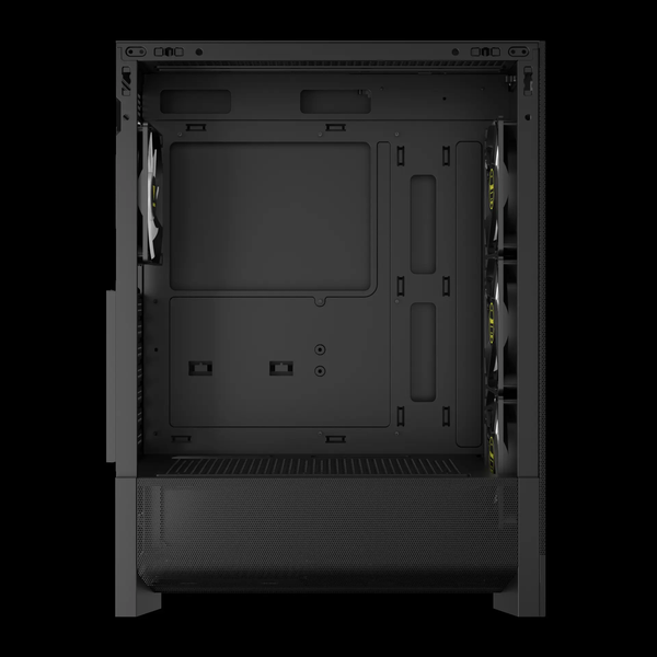  Thùng máy Gamdias Aura GC15 ARGB F-ATX (Kèm sẵn 4 Fan ARGB) | Mid Tower, Kính cường lực, Đen 