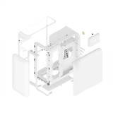  Thùng máy HYTE X50 Snow White (Chưa kèm Fan) | Mid-Tower, E-ATX, Kính cường lực, Trắng 