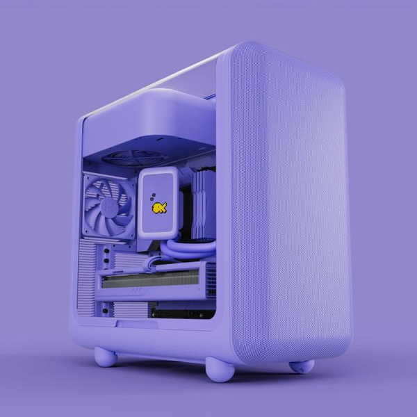  Thùng máy HYTE X50 Taro Milk (Chưa kèm Fan) | Mid-Tower, E-ATX, Kính cường lực, Tím 