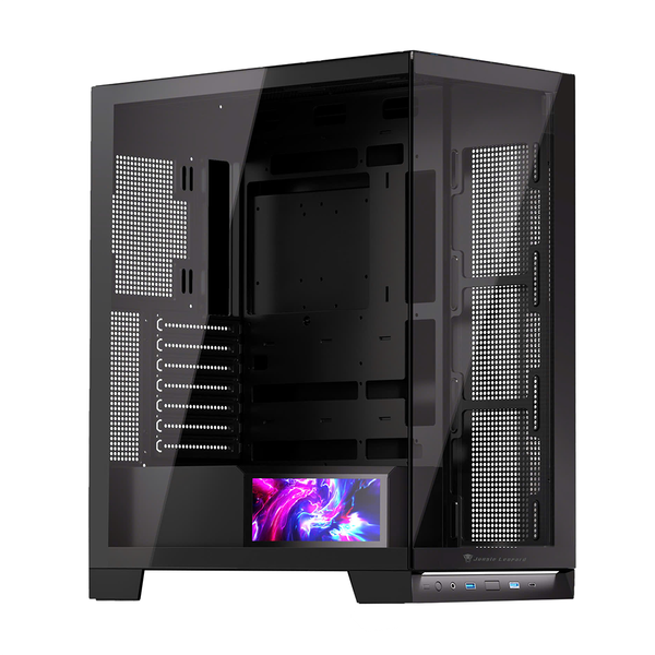  Thùng máy Leopard AX-8 LCD (Không kèm Fan) | Mid Tower, ATX/M-ATX/ITX, ARGB, Kính cường lực, Đen 