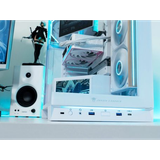  Thùng máy Jungle Leopard AX-8 LCD (Không kèm Fan) | Mid Tower, ATX/M-ATX/ITX, ARGB, Trắng 