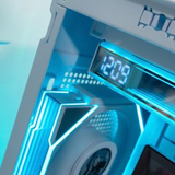  Thùng máy Jungle Leopard AX-8 LCD (Không kèm Fan) | Mid Tower, ATX/M-ATX/ITX, ARGB, Trắng 