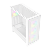  Thùng máy Gaming Linktech Bahamut 4FA | Full ATX, Kèm Sẵn 4 Fan ARGB, Trắng 