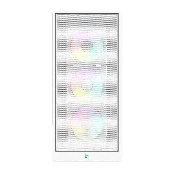  Thùng máy Gaming Linktech Bahamut 4FA | Full ATX, Kèm Sẵn 4 Fan ARGB, Trắng 