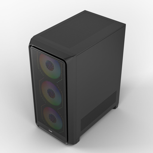  Thùng máy MIK H2 Gaming | M-ATX/ITX, Kính cường lực, Đen 
