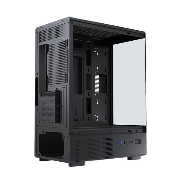  Thùng máy MIK H3 Hồ Cá | M-ATX/ITX, Kính cường lực, Đen 