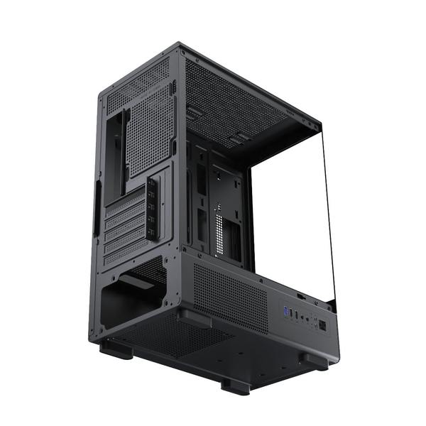  Thùng máy MIK H3 Hồ Cá | M-ATX/ITX, Kính cường lực, Đen 