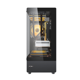  Thùng máy MIK H3 Hồ Cá | M-ATX/ITX, Kính cường lực, Đen 