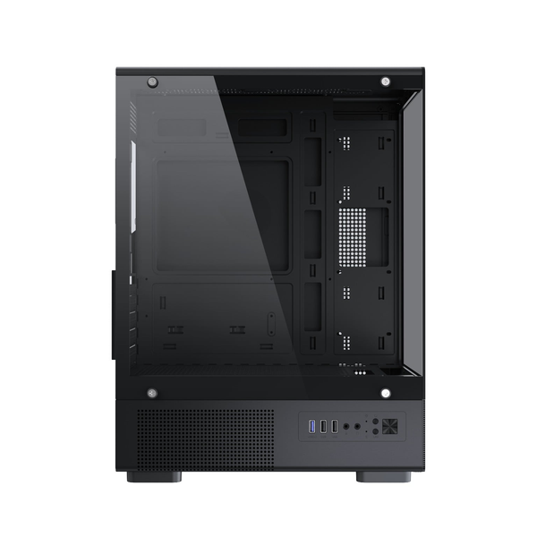  Thùng máy MIK H3 Hồ Cá | M-ATX/ITX, Kính cường lực, Đen 