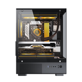  Thùng máy MIK H3 Hồ Cá | M-ATX/ITX, Kính cường lực, Đen 