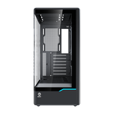  Thùng máy MIK H7 CURVED 360 ATX (Chưa kèm Fan) | ATX/M-ATX/ITX, Kính cường lực, Đen 