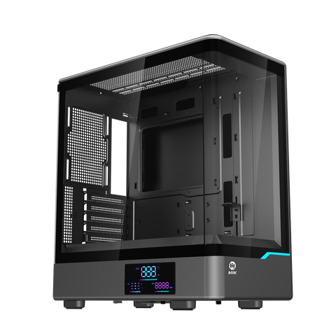 Thùng máy MIK H7 CURVED 240 M-ATX (Chưa kèm Fan) | M-ATX/ITX, Kính cường lực, Đen