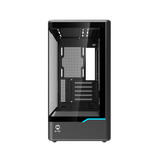  Thùng máy MIK H7 CURVED 360 M-ATX (Chưa kèm Fan) | M-ATX/ITX, Kính cường lực, Đen 