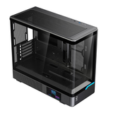  Thùng máy MIK H7 CURVED 360 M-ATX (Chưa kèm Fan) | M-ATX/ITX, Kính cường lực, Đen 
