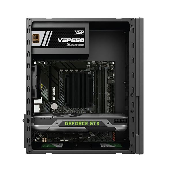  Thùng máy Star Office CS600 | Micro-ATX/Mini-ITX, USB 3.0, Kèm Sẵn 1 Fan 90mm, Thép 0.8mm, Đen 