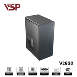  Thùng máy VSP V2820 | Micro ATX/Mini ITX, Mid Tower, Đen 