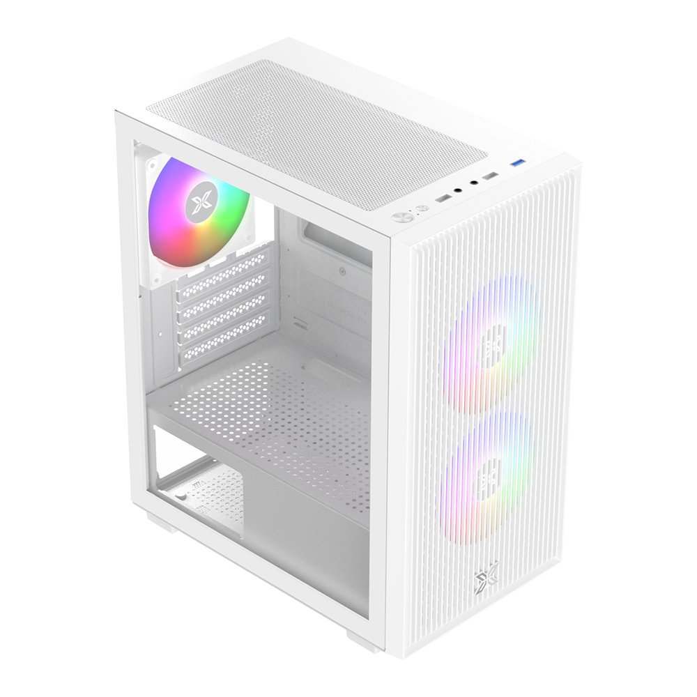 Thùng máy XIGMATEK Amun M 3F - EN90540 | Micro-ATX/Mini-ITX, Kèm 3 Fan, Trắng