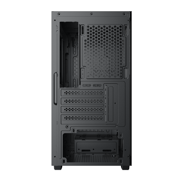  Thùng máy XIGMATEK Amun M 3F - EN90533 | Micro-ATX/Mini-ITX, Kèm 3 Fan, Đen 